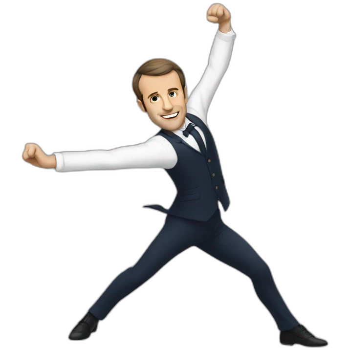 Macron qui danse emoji