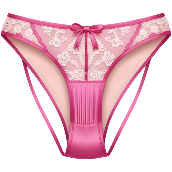 Calcinha rosa fio dental  emoji