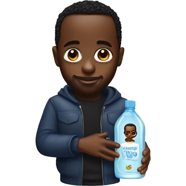p diddy holding baby oil emoji