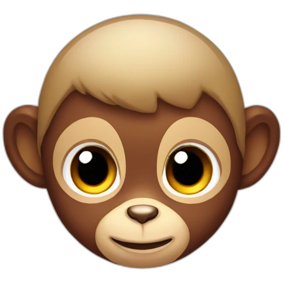 baby monkey in santa's head emoji