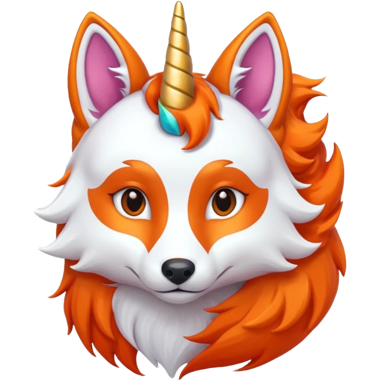 unicorn fox hybrid emoji