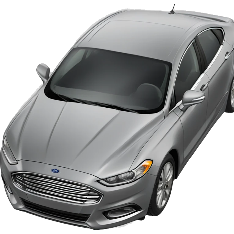 ford fusion car grey color emoji