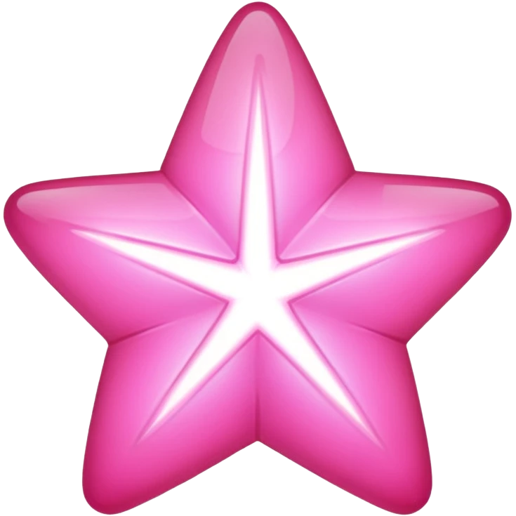 Pink star emoji