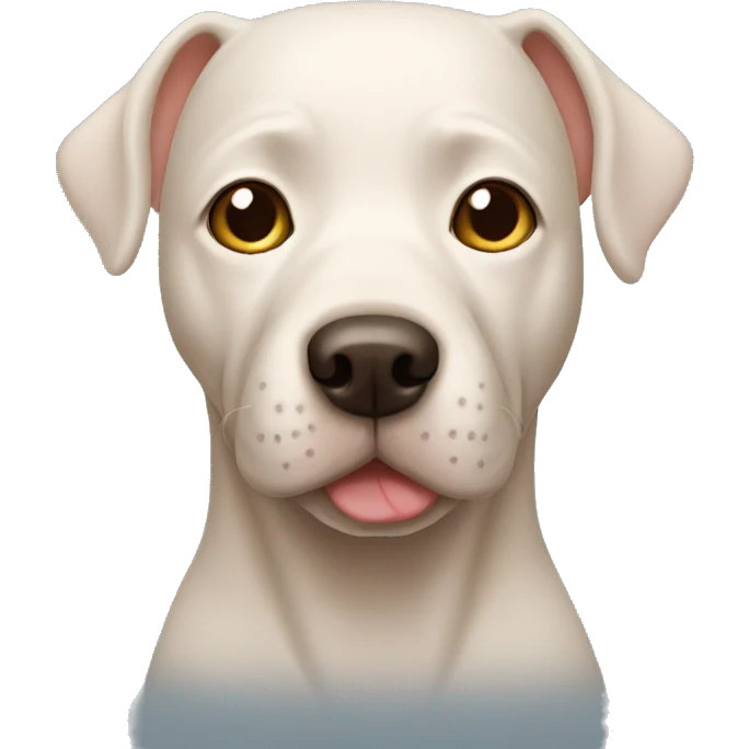 Bald dog emoji