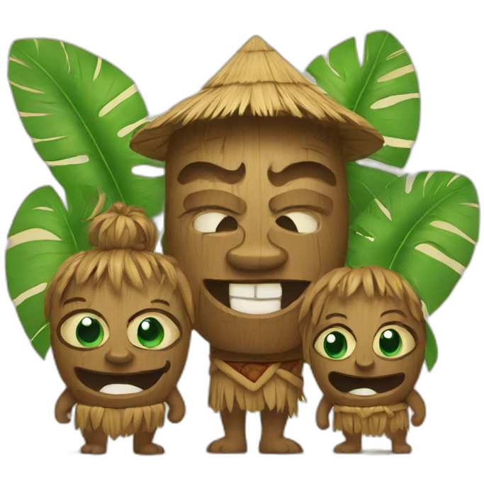 Tiki family emoji
