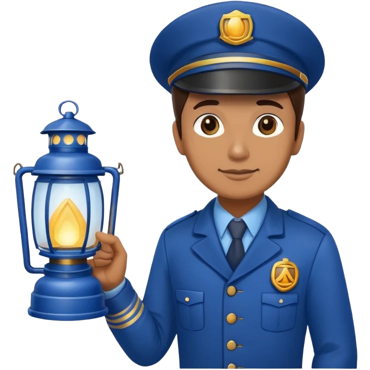 Train conductor with train emoji