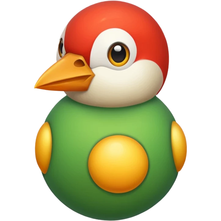 Bird with big balls emoji