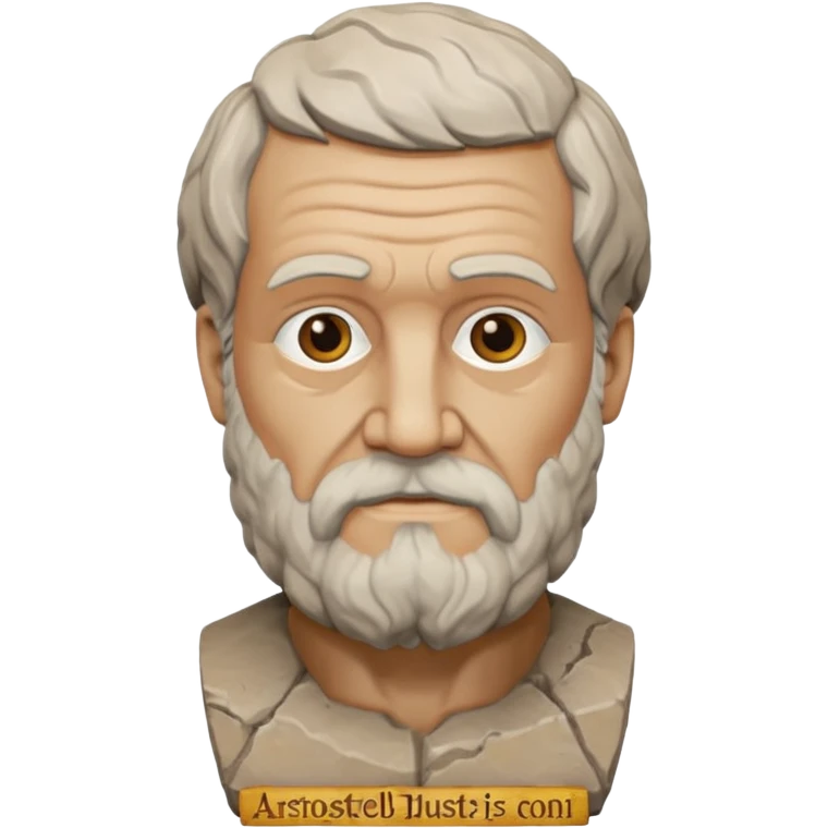 stone bust of Aristotle emoji