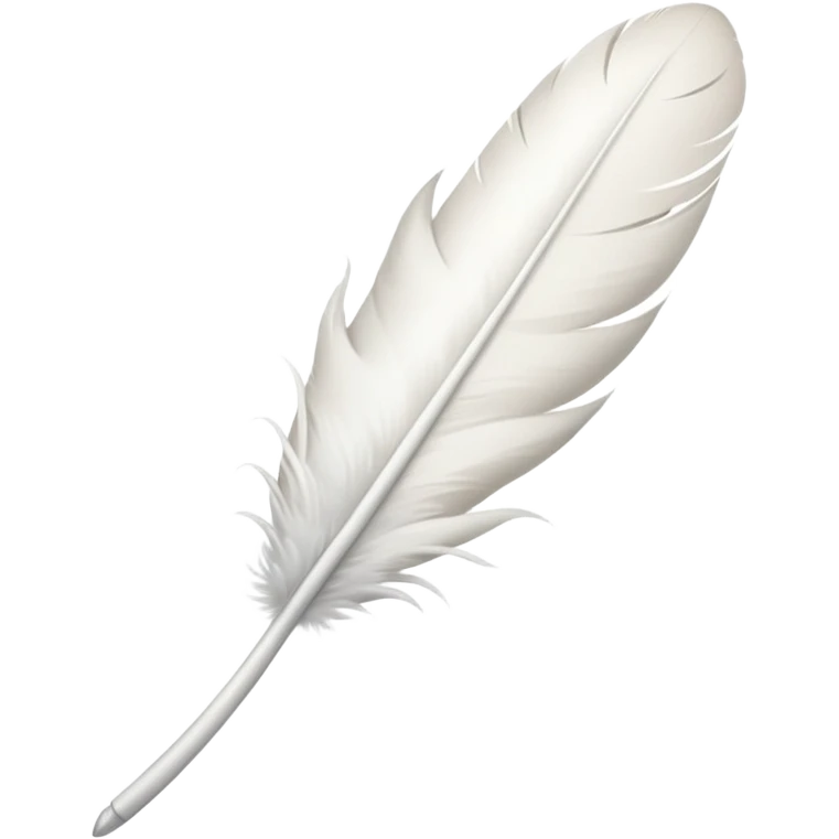 single white feather emoji
