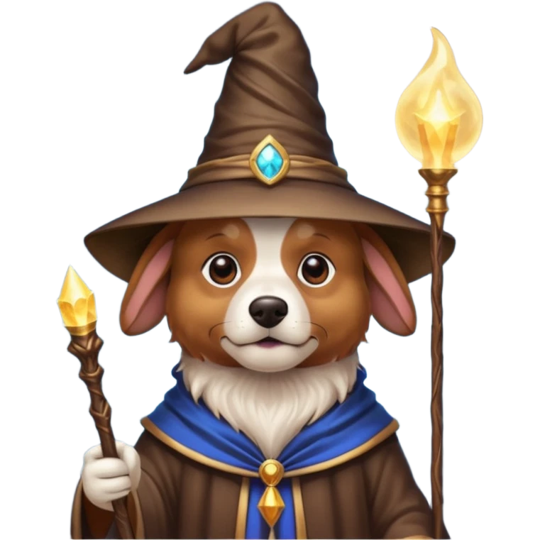 Dog wizard emoji