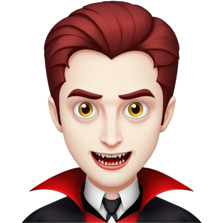 make emoji edward from twilight as dracula emoji