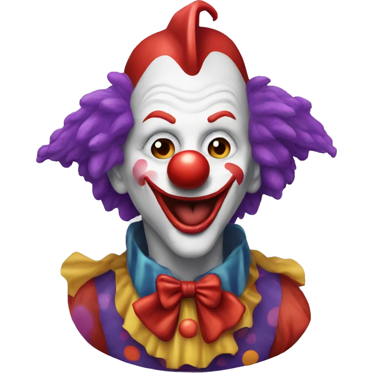 Clown kisses dragon emoji
