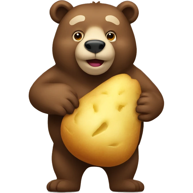 Bear with potato emoji