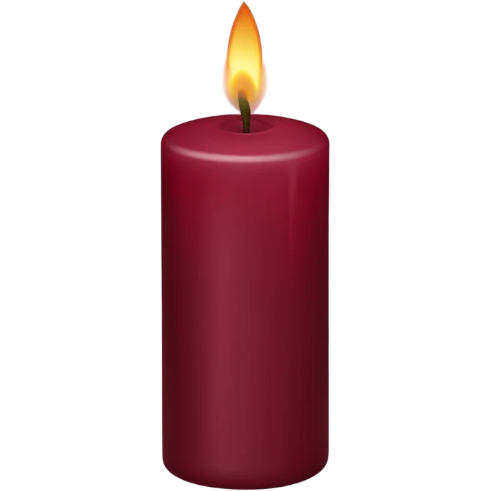 Maroon candle emoji