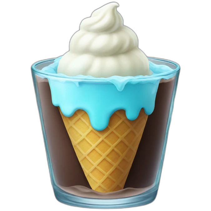 ice cream in a glass emoji
