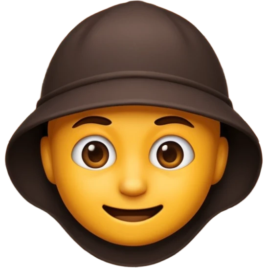 robber emoji peeking from behind a wall with a mischievous grin emoji