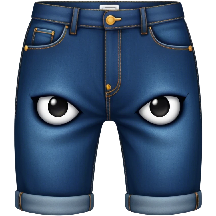 Pants with a mean face on them emoji