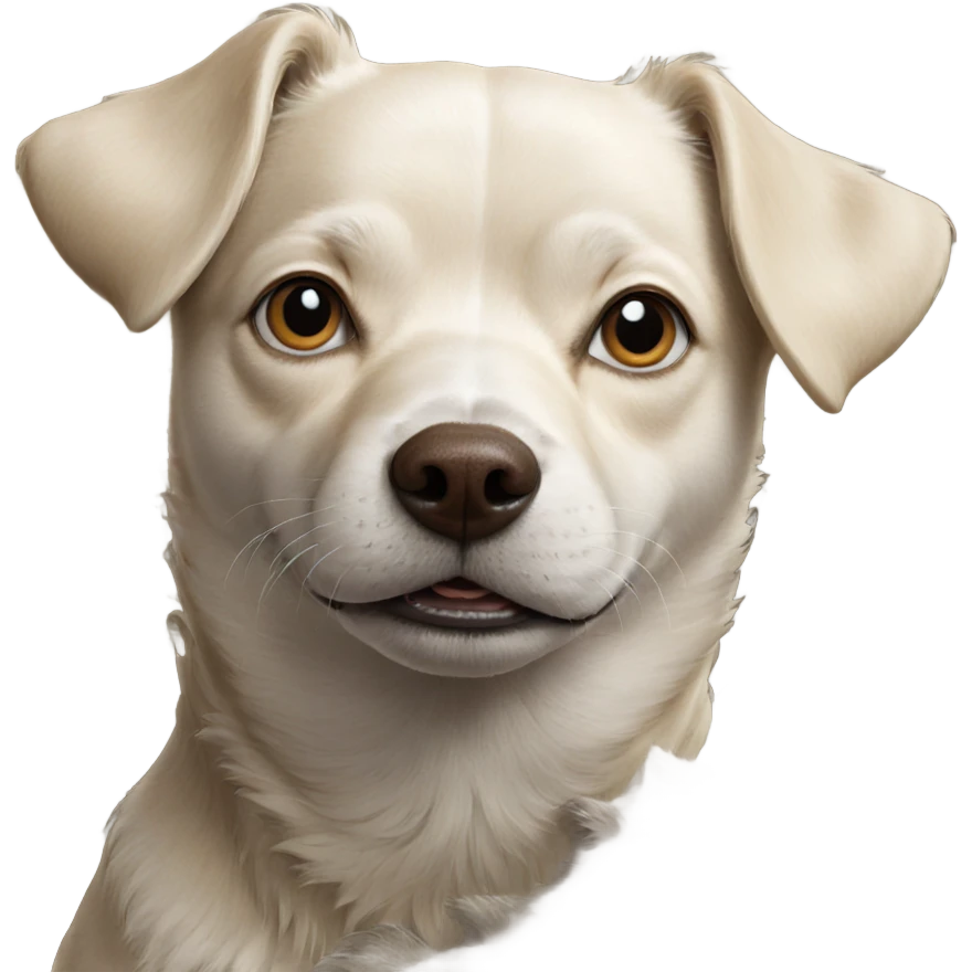 realistic solo dog portrait emoji