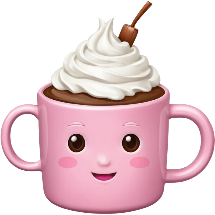 Pink food coffe emoji