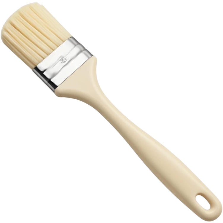 Beige silicon pastry brush for applying sauce  emoji