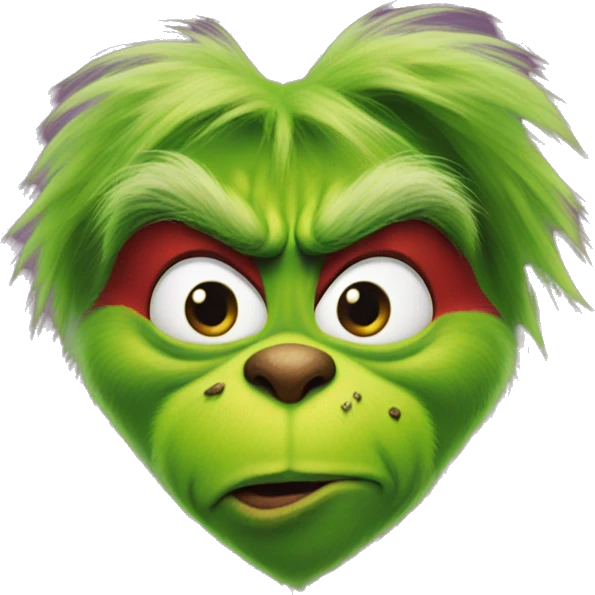 Grinch heart emoji