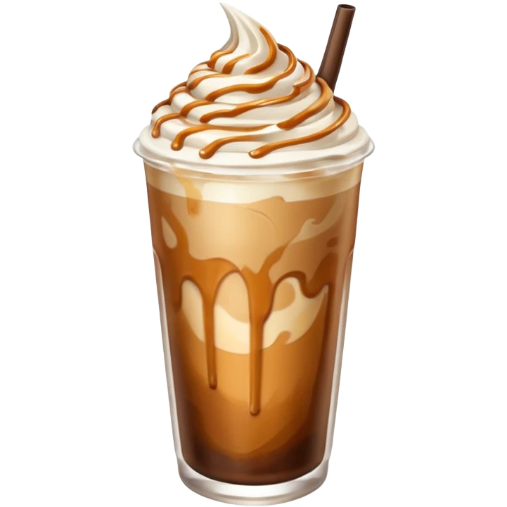Iced caramel machiato emoji