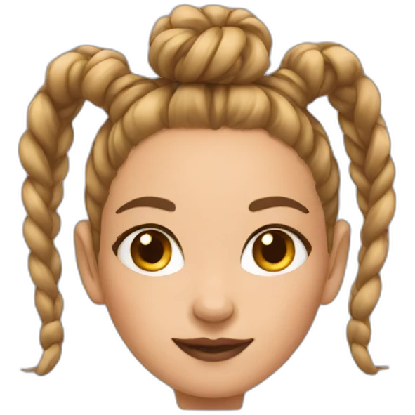girl bun emoji