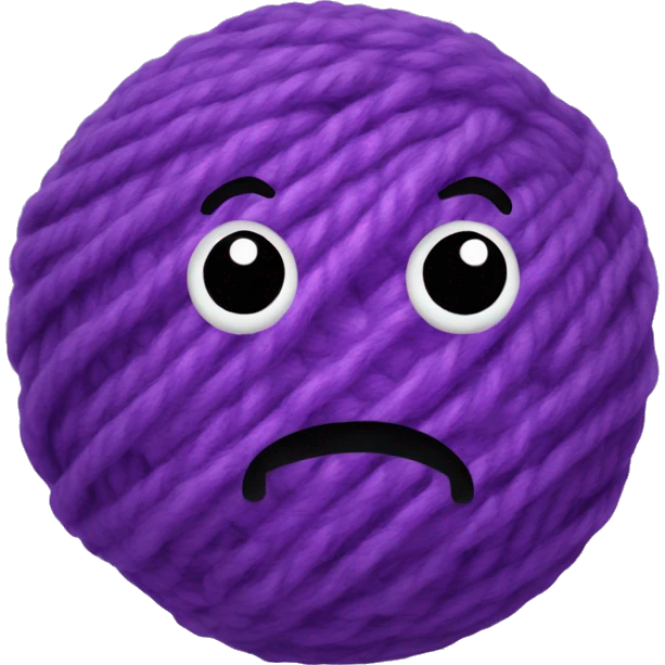 purple ball of wool emoji