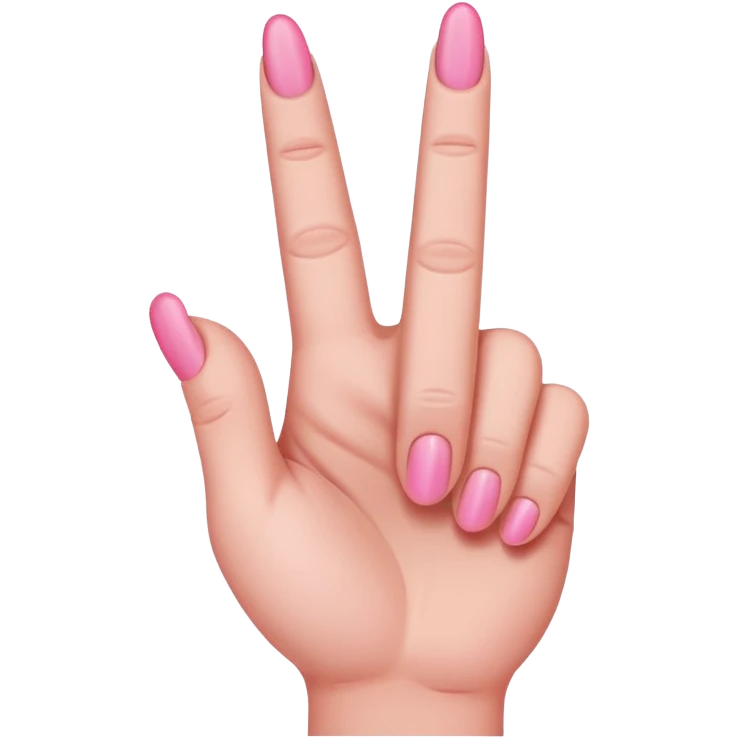 Pink middle finger  emoji