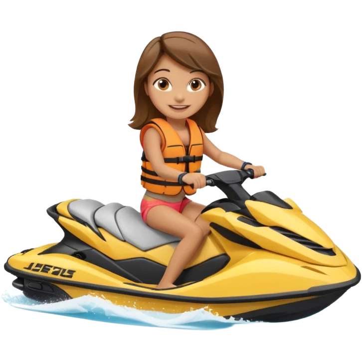 Girl on jet ski emoji