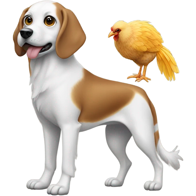 Chicken dog emoji
