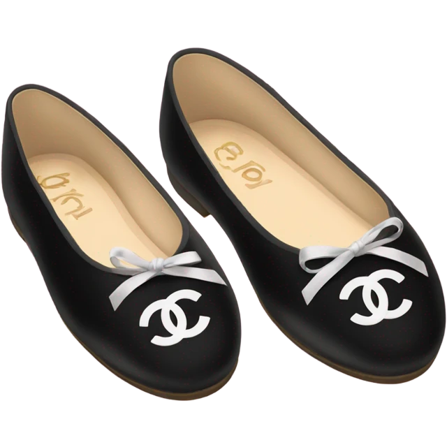 Chanel ballet flats emoji
