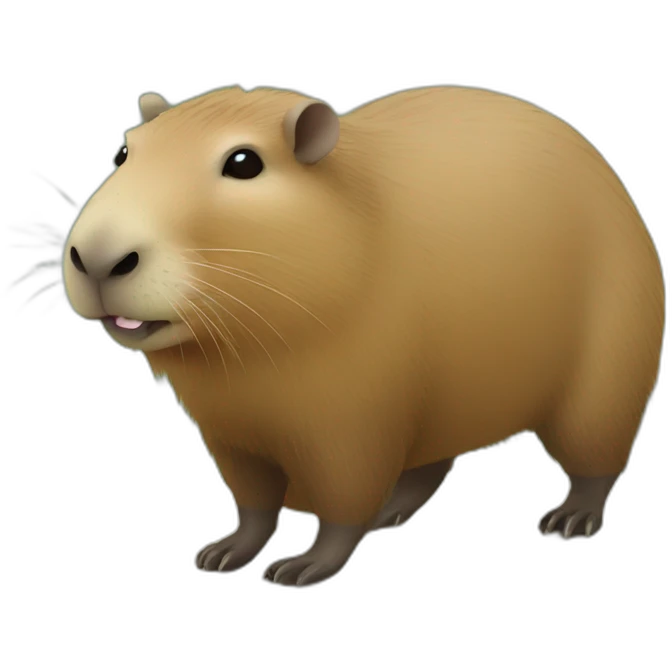 Capybara with bongos emoji