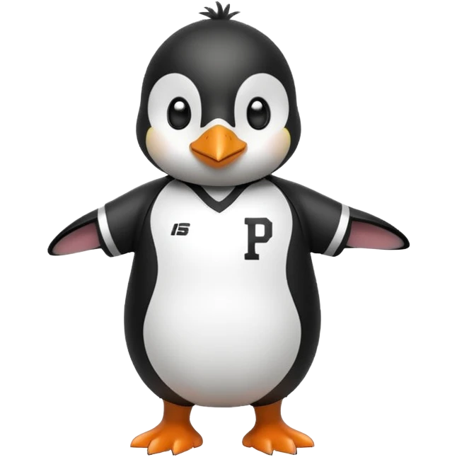 Pingüino futbolero  emoji