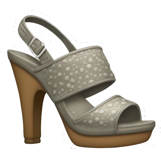 high heel crocs emoji