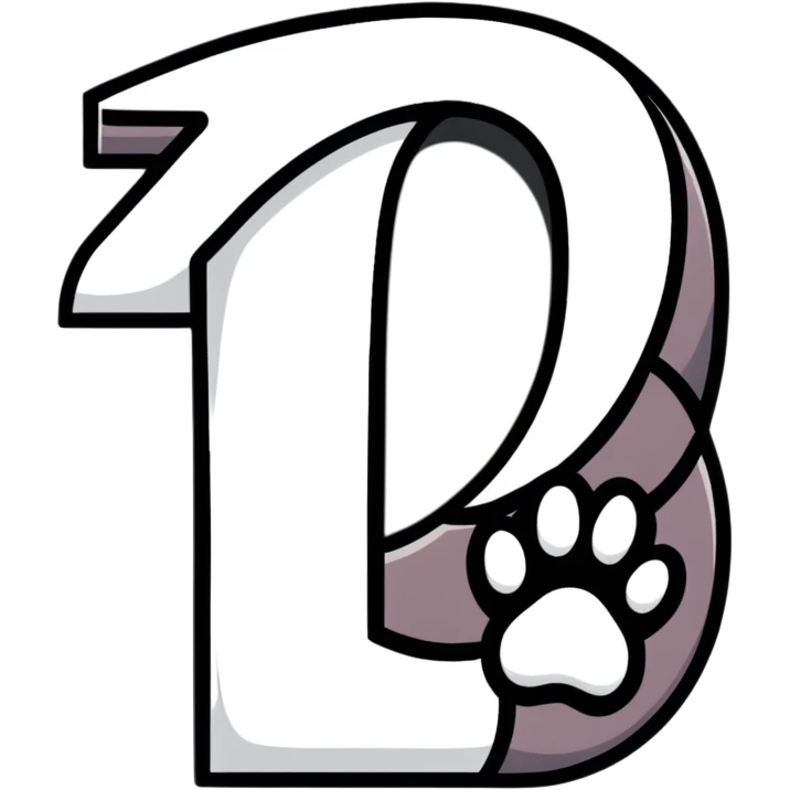 puppy paw print with number 12 inside and a border emoji