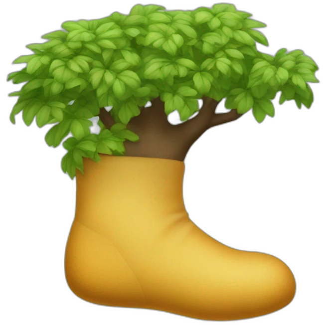 Une chaussette sur un arbre emoji