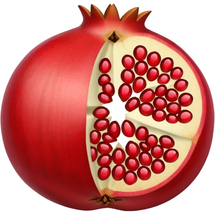 Pomegranate inside  emoji