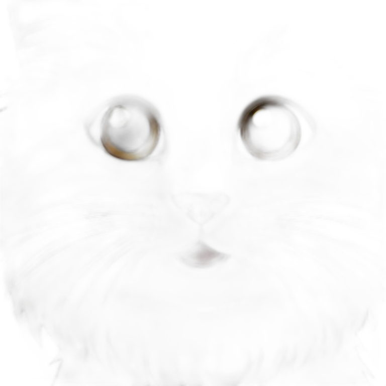 Brown fluffy fall Siberian kitten face emoji