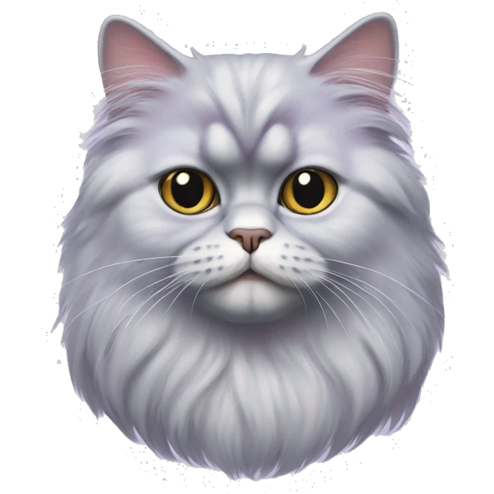 Lilac Persian cat emoji