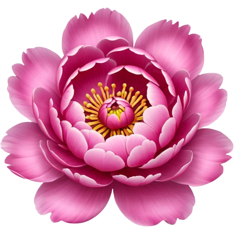 Create a peony flower emoji emoji
