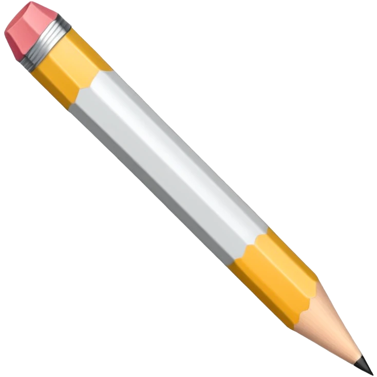white pencil emoji