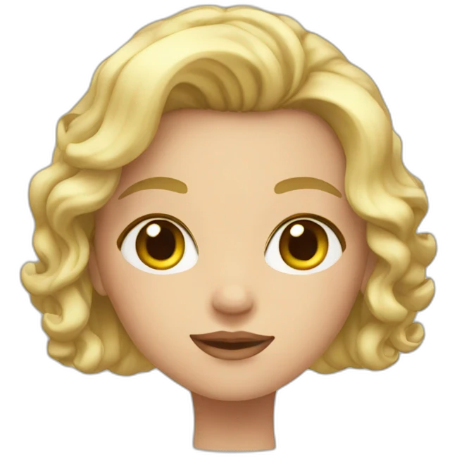 Amelia blond emoji