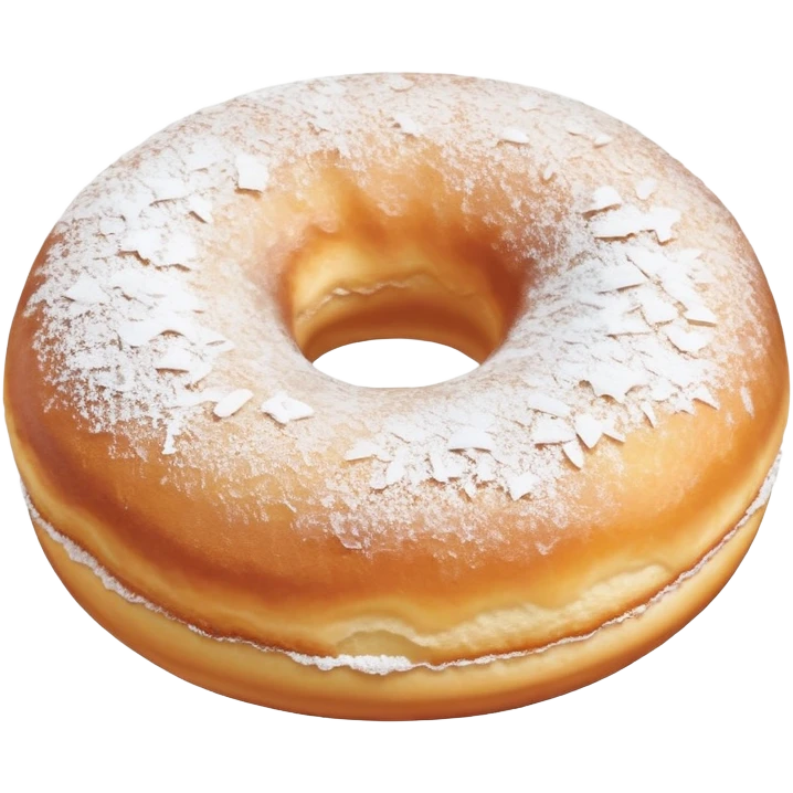 Powdered donut without hole emoji