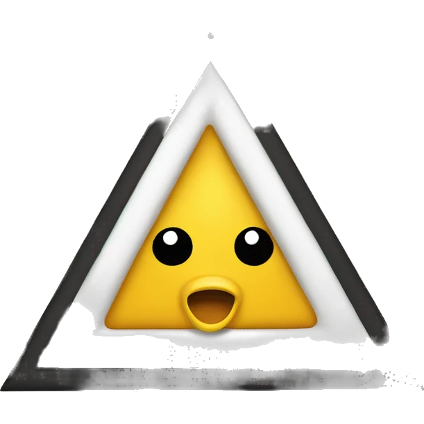 Triangle with eagle  emoji