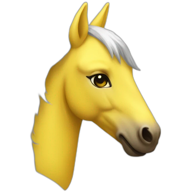 Licorne yellow emoji