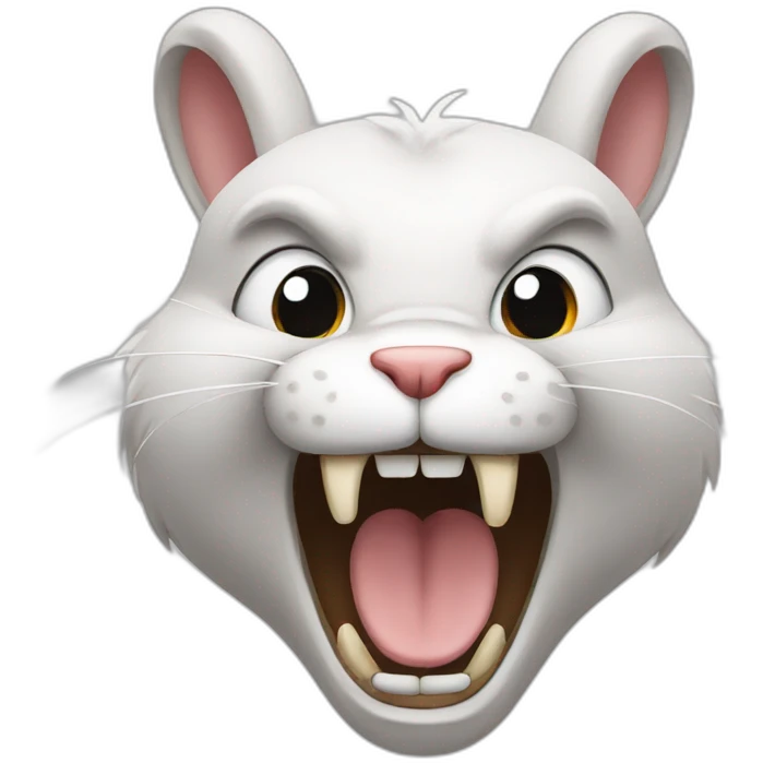 furious rabbit emoji