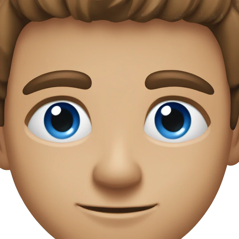 homme brun yeux bleus grain de beauté emoji