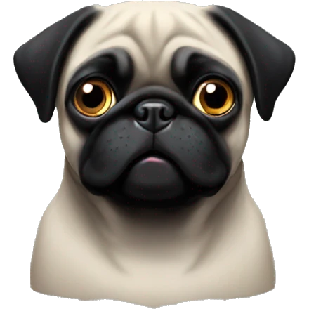 black pug emoji