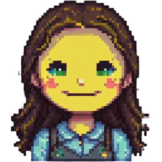 girl with smile emoji